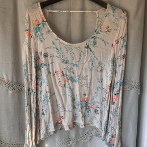 BILLABONG Dream Escape Peasant Top Medium